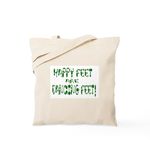 CafePress Happy Feet DANCE! Tote Bag Natural Canvas Tote Bag, Reusable Shopping Bag