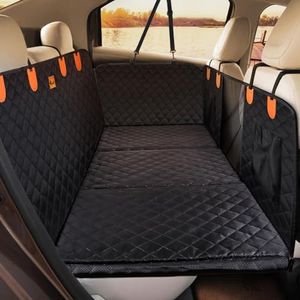 Laadd Hard Bottom Back Seat Extender for Dog Travel Accessories - Waterproof Dog Car Seat Cover for Back Seat Car SUV Truck, Non Inflatable Car Bed,Foldable Seat Covers for Dog Hard Bottom Hammock