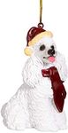 Christmas Ornaments - Xmas White Poodle Holiday Dog Ornaments - Christmas Decorations