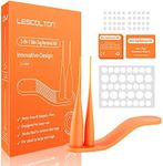 Lescolton Skin Tag Removal Device Wart Removal Kit for Medium to Large Skin Tags 2-8mm 40 Bands 36 pcs Patches (Orange)