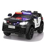 TOBBI Police Car Ride on 12V Electr