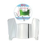 Mini Football Helmet Visor Clear with Clips Universal Fit for Collectors and Display (Mirror)