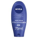 NIVEA Nourishing Care Hand Cream, Pack of 6 (6 x 75ml), Hand Cream Skin Care with Enriched Almond Oil and Unique NIVEA Scent, Richly Cares for Dry Skin