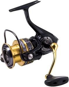 Abu Garcia Superior Spinning Reel, Fishing Reel, Spinning Reels, Predator Fishing, Pike, Perch, Zander, Trout, Unisex, Black/Gold, 2500MSH