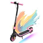 EVERCROSS E6 Electric Scooter for Kids, 7" Lightweight E-Scooter for Ages 6-12, Electric Scooter with A Range of Up to 20 km and 7-Color Lights, 3 Speed Modes (8, 12, 16 km/h)