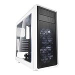 Fractal Design Focus G - Mid Tower Computer Case - ATX - High Airflow - 2x Fractal Design Silent LL Series 120mm White LED Fans Included - USB 3.0 - Window Side Panel - White