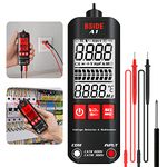 A1 Fully Automatic Anti-Burn Intelligent Digital Multimeter, Zero and Fire Wires Tester Non Contact Voltage Detector, Fast Accurately Measures Voltage, Current, Conductor On/Off, Color Ring Resistance