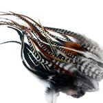 Real Feather Hair Extensions - 25 Fluffys + 25 Rings/Loop/Instructions