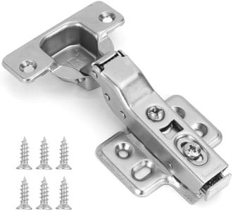 HBL' 50 Pack Soft Close Cabinet Hinges 110° Half Overlay European Concealed Kitchen Cabinet Hinge, Slow Close Frameless Kitchen Door Hinges, Adjustable Heavy-Duty Cabinet Hardware