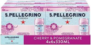 San Pellegrino Essenza Sparkling Water Cherry & Pomegranate Lightly Flavoured 24x330ml