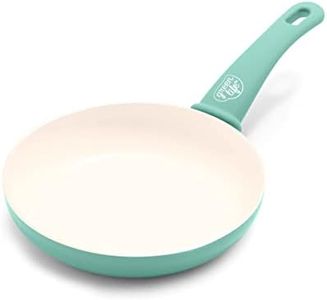 GreenLife Soft Grip Healthy Ceramic Nonstick, 20cm Frying Pan, PFAS-Free, Dishwasher Safe, Turquoise