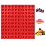 KARP 100-Cavity Mini Round Silicone Mold/Chocolate Drops Mold/Dog Treats Pan/Semi Sphere Gummy Candy Molds for Ganache Jelly Caramels Cookies - Multicolor (1 Qty)