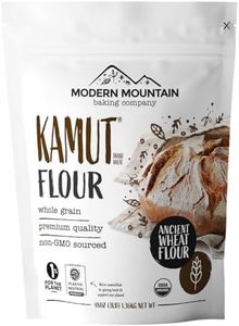 KAMUT Flour (3 lb) Whole Wheat Flour, Great for Whole Grain Bread and Baking, All-Natural, USDA Organic, OU Kosher Certified, Milled from Ancient Grain, Bulk Resealable Pouch