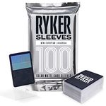 Ryker Sleeves Mini European Board Game Sleeves Protectors (100 Qty, Clear, 44x68 mm)