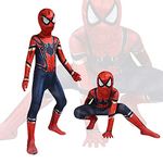 GUSTAVE® Spiderman Costume For Kids Boys, 3D Prints Spider Man Costume Set, Breathable Super Hero Bodysuits for 3-7 Years Boys Girls Gift Party Halloween Christmas