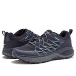 HI-TEC Destroyer Low Men’s Hiking Shoes, Lightweight Trail Running Shoes for Men, Navy Blue, 9 UK