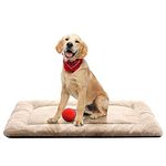 VERZEY Dog Beds Crate Mat for Medium/Large Dogs Fit 36" Metal Dog Crates,Ultra Soft Dog Crate Bed Machine Washable & Anti-Slip Kennel Pad for Dogs Cozy Sleeping Mat,Cream 36L x 23W x 1H Inches