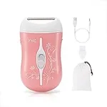 YHC Electric Razors for Women - Rechargeable Cordless Lady Shaver for Leg, Underarm, and Bikini Hair Removal.