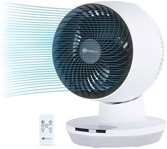 PureMate 8-Inch Air Circulator Fan with Oscillation, 3 Speeds Setting and Timer, LED Display & Remote Control, Perfect for Desks, Bedrooms & Offices