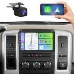 Car Radio Stereo for Dodge Ram 1500 2009-2012 Jeep Wrangler JK Compass Grand Cherokee with CarPlay Android Auto