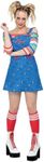 Smiffys 51613S Officially Licensed Chucky Costume, Women, Multi-Colour, S-UK Size 08-10