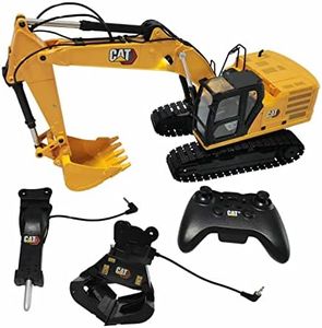 DM DIECAST MASTERS 1/16 Radio Control Caterpillar 320 Excavator with Bucket, Grapple and Hammer 28005