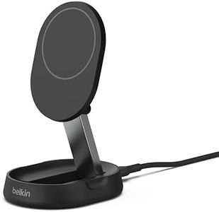 Belkin BoostCharge Pro 15W Convertible Magnetic Charging Stand, MagSafe-Compatible Fast Qi2 Charger for Apple iPhone 15, 15 Plus, 15 Pro, 15 Pro Max, iPhone 14 & 13, Apple AirPods Pro, & More - Black