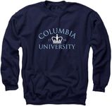 Ivysport Columbia University Classic Adult Crewneck Sweatshirt with Crown Logo, Navy, X-Large