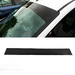 Qiilu Car Windscreen Sunstrip Car Van Windscreen Sun Strip Gloss Black 140x20cm Universal PVC Windshield Sticker for Automobiles