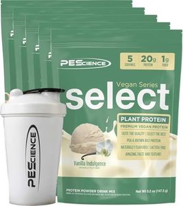 PEScience Select Vegan Protein Powder, 5 Flavor Variety Pack, 25 Servings