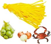 Hamletoff Reusable Plastic Mesh Bag - 24 Inch Package of 100 Onion Storage Bags Mesh - Plastic Mesh for Storage of Fruit, Vegetable-Seafood Bags for Crawfish Crab - Mesh Polypropylene Bags