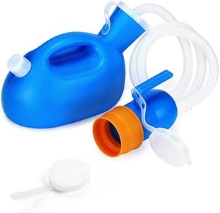 ONEDONE Urinals for Men - Portable Urinal for Men Spill Proof Men's Urine Bottle Male Pee Bottle w/Separate Urine Outlet Soft Funnel 68 OZ Urinal for Hospital Home Camping Car Leakproof 47" Hose