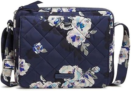 Vera Bradley Peformance Twill Medium Hipster Crossbody Purse, Blooms and Branches Navy, One Size
