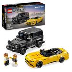 LEGO Speed Champions Mercedes-AMG G 63 & Mercedes-AMG SL 63 Car Toys, Vehicle Playset for Kids, 2 Building Sets with 2 Driver Minifigures, Gift for 10 Plus Year Old Boys and Girls 76924