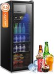 AXUTL Beverage Fridge Glass Door wi