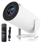 Smart Projector with Android 11 HD Projector 1080P 4K WiFi6 BT Home Theater Video Projector 180° Rotatable Stand Car Keystone Correction for Mobile Phone TV Stick