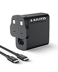 USB C Plug, Anker 100W USB C Charger, Compact and Foldable Fast MacBook Charger, For MacBook Pro, MacBook Air, Samsung Galaxy, iPad Pro, and All USB C Devices (5 ft USB C to USB C Cable Included)