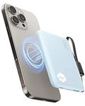 INIU Magnetic Portable Charger, Ultra Slim Qi2 10000mAh 30W Power Bank for Mag-Safe, Fast Charging Mini Wireless Battery Pack, External Phone Charger, Only for iPhone 16/15/14/13/12 Series, Blue