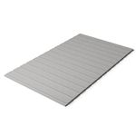 Mayton, 0.75-Inch Heavy Duty Horizontal Mattress Support Wooden Bunkie Board/Bed Slats with Cover, Full, Grey