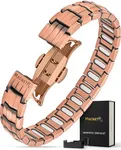 MagnetRX® Magnetic Copper Bracelet for Men — EllipseMAX 5X Strength 5,000 Gauss Magnets — Designed in USA & Patent Pending — Premium Mens Copper Bracelet with Adjustable Length