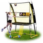 Apex Sports Volleyball Training Net System - Sturdy, Adjustable, and Portable | Improve Accuracy, Technique, and Skills | Ideal for Indoor/Outdoor Use | Easy Assembly & Storage |