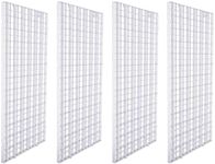 CCCYMM 4 Pcs Grid Divider Tray Egg Crate Louvre Aquarium Fish Tank Bottom Isolation,White