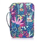 BTSKY Colored Pencil Case 300 Slots Pen Pencil Bag Organizer with Handy Wrap Portable- Multilayer Holder for Crayola Colored Pencils & Gel Pen, Tropical Forest