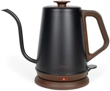 Livoo - Bouilloire col de cygne - DOD206 – 1.2L, 1000W, acier inoxydable, versage précis