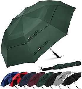 G4Free 62 Inch Windproof Golf Umbrella Large Folding Umbrella Automatic Open Double Vented Canopy Portable Rain Sun Protection Umbrella