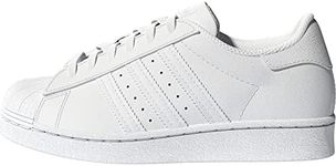 Adidas Originals Unisex-Child Superstar Sneaker, White/White/White, 6 Toddler