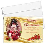 10 Personalised Christmas Xmas PHOTO Post Cards N27