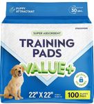 Pee Pads for Dog & Puppy Training [100-COUNT] Pet Potty Pads for Small Dogs 22" x 22" Leak-Proof Design - Quick-Dry Surface - Heavy Duty Absorbent Disposable Wee Pad - Dog & Puppy Products Bulk Pack