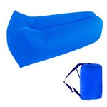 DPWELL Inflatable Lounger Couch Air Lounger with Storage Bag,Portable Lazy Sofa Laybag Hammock Inflatable Mattress Bed Pool Float for Swim Hiking Camping,Beach,Park,Picnics,Backyard