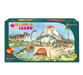 GrapplerTodd Link & Learn Floor Puzzle | Dinosaur Park Edition | Dino Puzzle | 48 Pieces Jumbo Dino Floor Jigsaw Puzzle (3 x 2 Feet) | Ages 3-7 Years